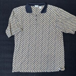 Vintage WinnerMate Sportswear Polo Size Xl Black/Yellow/ Tan